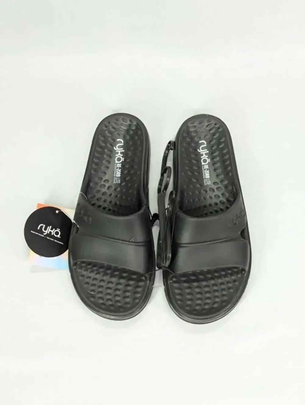 Ryka Women's Restoreslide Recovery Slide in Black Size 7 M (MSRP $50)